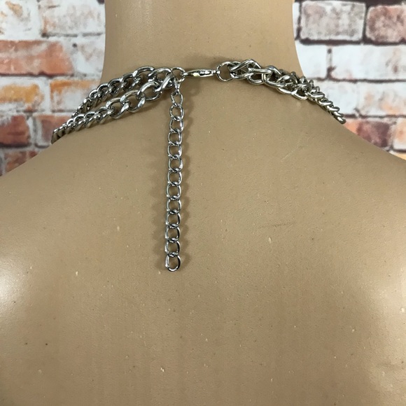 Statement Bib Bohemian Studded Necklace - Picture 6 of 8